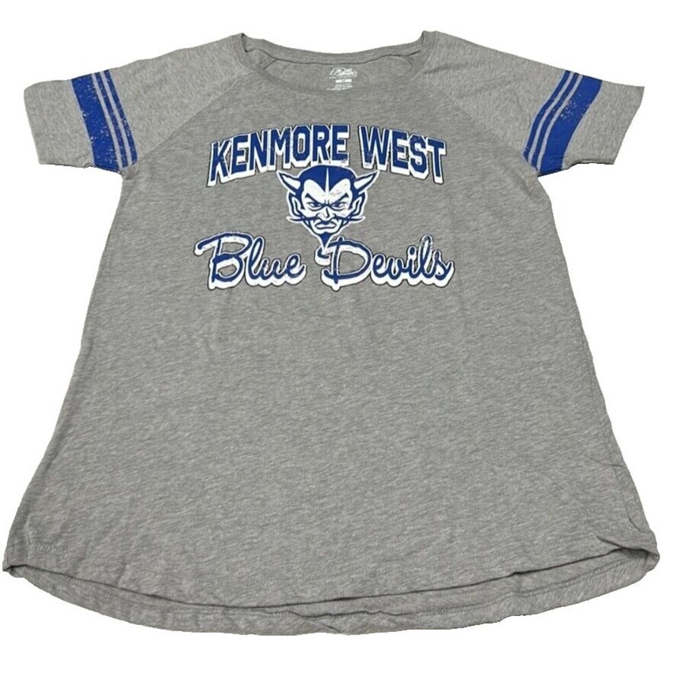 NWOT PEL-ATHLETIC Graphic T-shirt Kenmore West Blue Devils M - Picture 2 of 16
